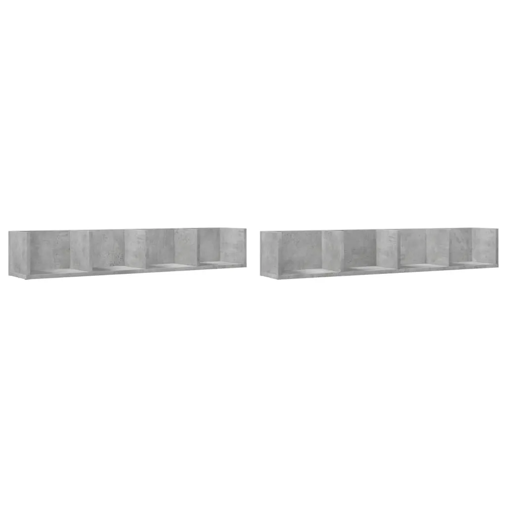 Offerta Set 2 Armadi Parete 99cm Grigio Cemento | vidaXL Legno