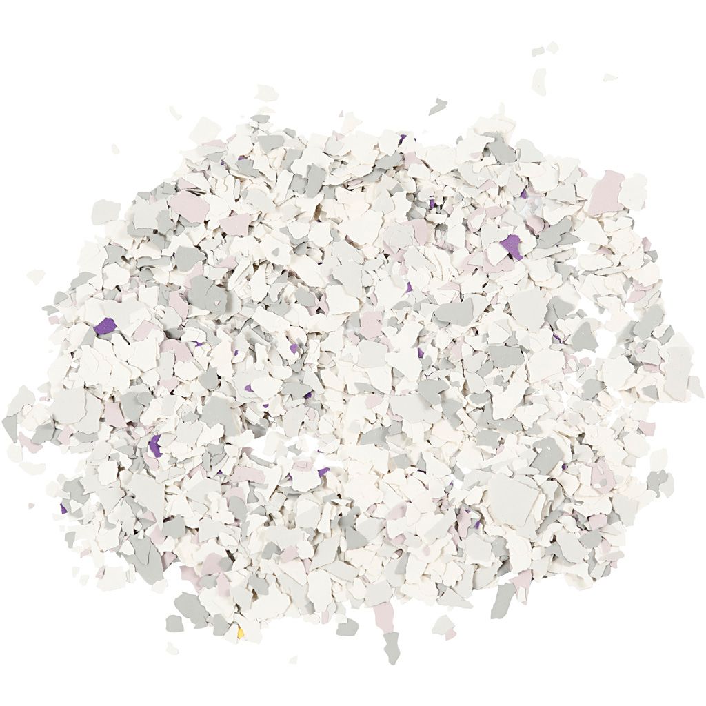 Creativ Company Terrazzo Flakes Grau Harmonie 90gr Bastelzubehör