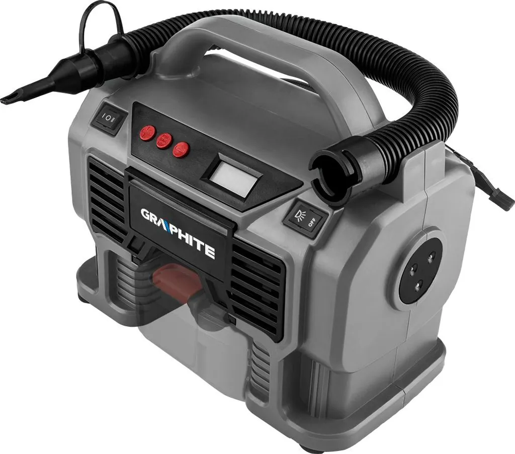 Compresseur et Pompe à Air 18V GRAPHITE Energy+ Alimentation 12V DC