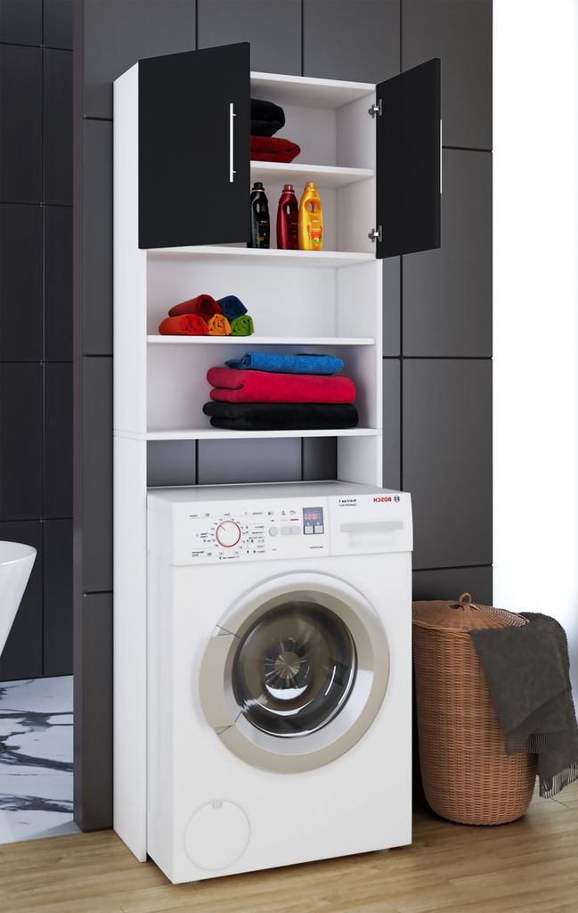 VCM Waschmaschinenschrank "Jutas" | Überbau Waschmaschine Produktbild 