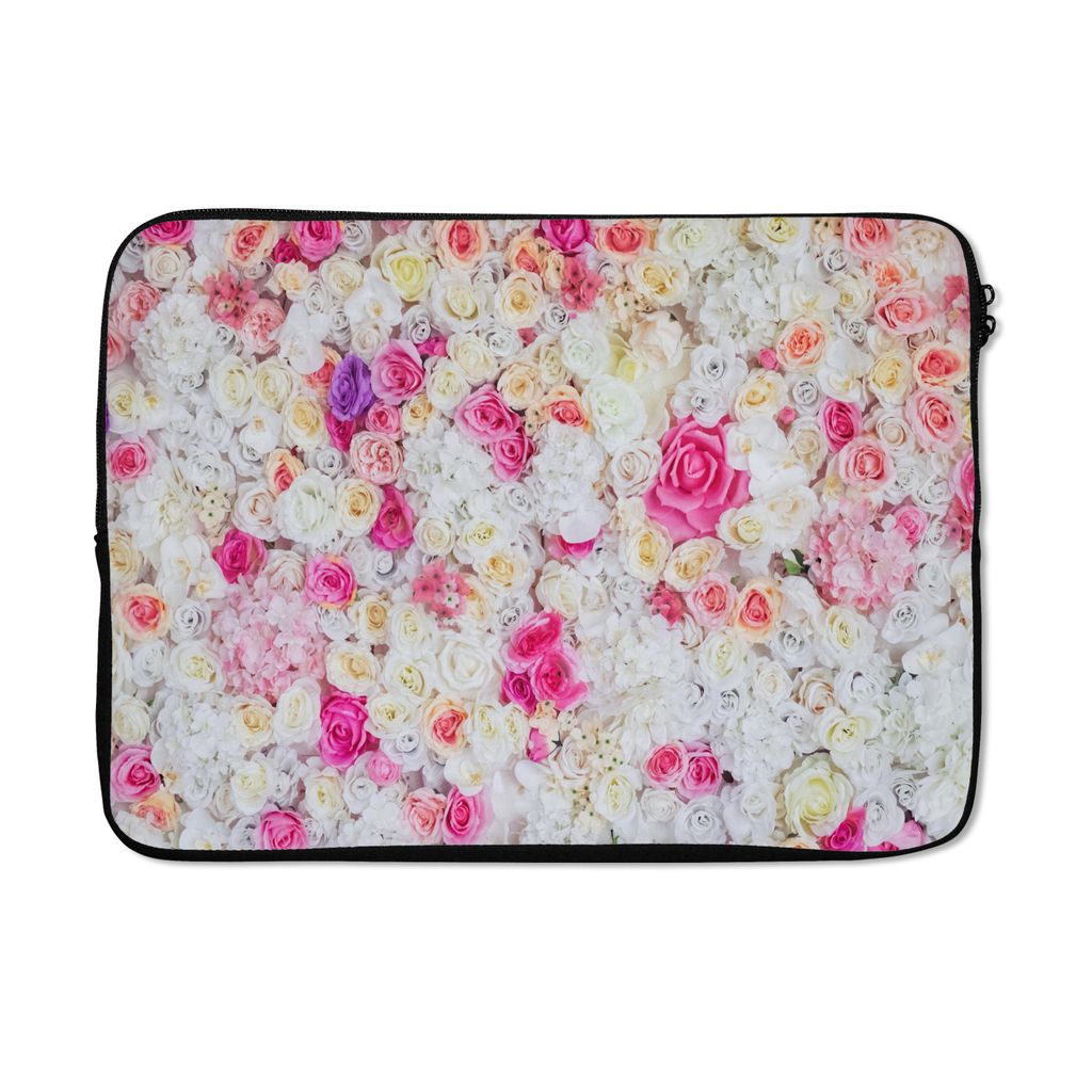 MuchoWow Laptop Hülle 13 Zoll Rosen - Blume - Farben Laptoptasche - Laptophülle - Sleeve - Rundumschutz
