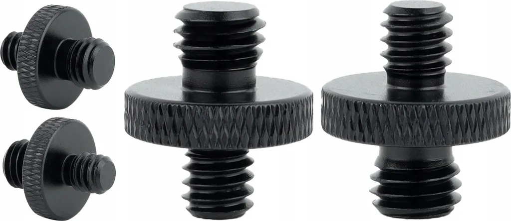 Converter Vite 1/4" to M8 Alluminio Nero - Accessorio Treppiede