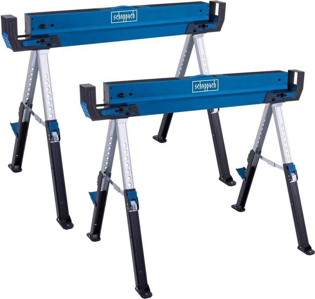 Scheppach Arbeitsbock MWB700 - 2er-Set | 9 Stufen von 615 – Produktbild 