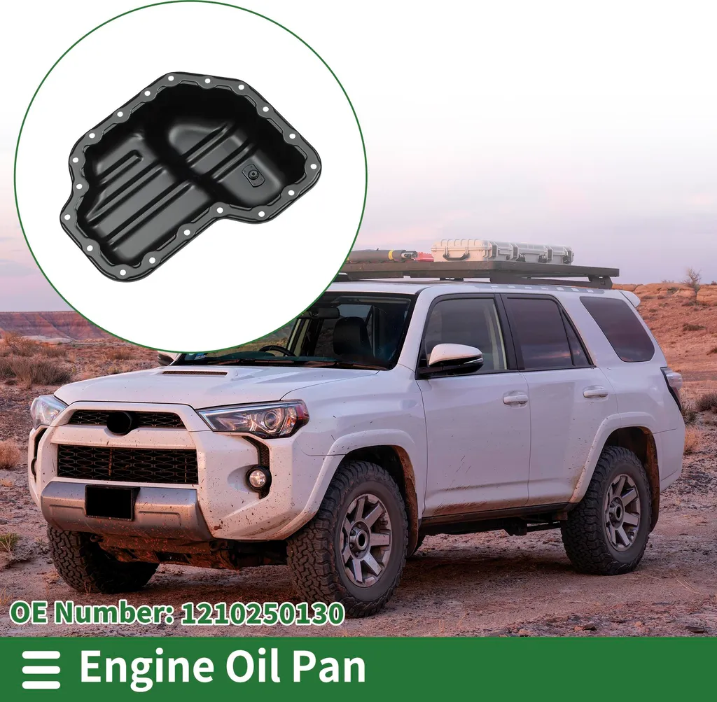 Carter d'Huile Renforcé en Fer Noir 1210250130 pour Toyota 4Runner
