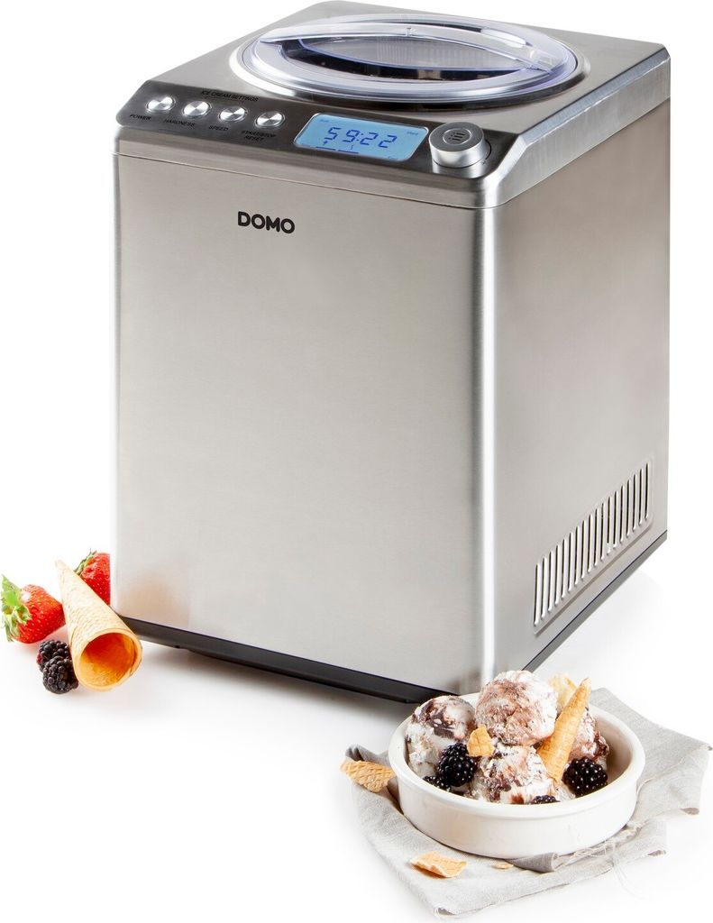 Gelatiera in acciaio inox da 2,5 l e 250 w Domo DO9232I Immagine del prodotto 