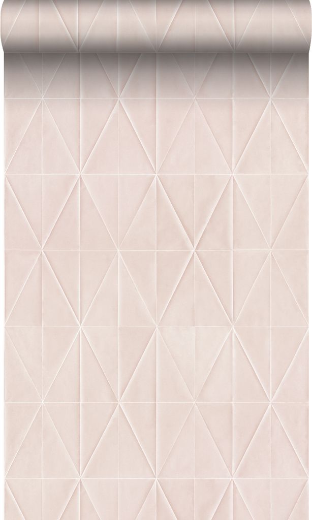 Origin Wallcoverings Tapete Origami-Muster Hellrosa 53 cm x 10.05 m