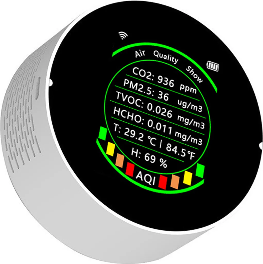 Détecteur de Dioxyde de Carbone Connecté et Analyseur d'Air Multofonction - 6