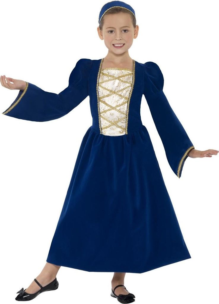 Smiffys - Kostüm - Mädchen SM1825 (146-152) (Königsblau)