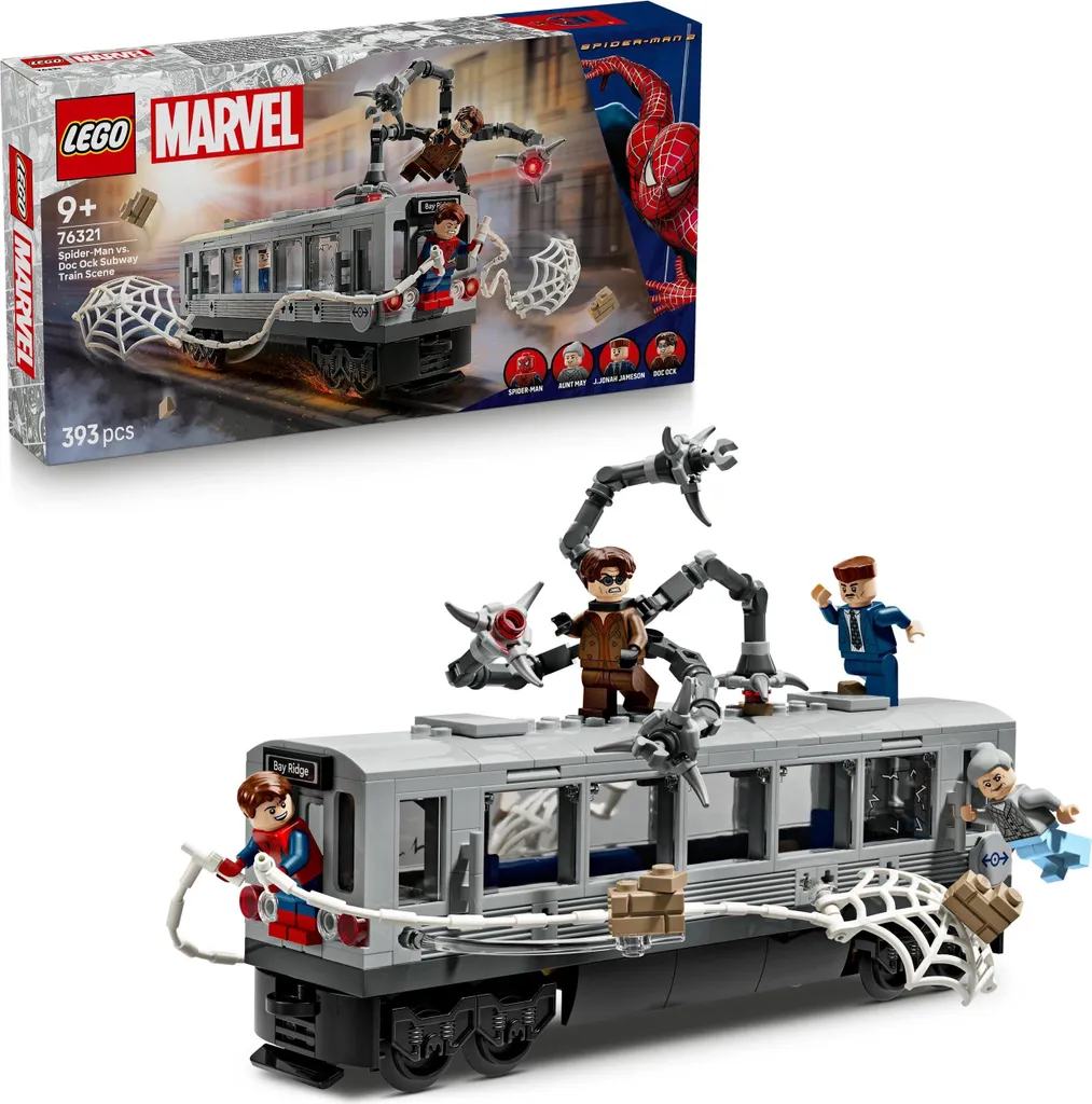Recréez le Combat Spider-Man VS Doc Ock avec le Set LEGO 76321 de Métro