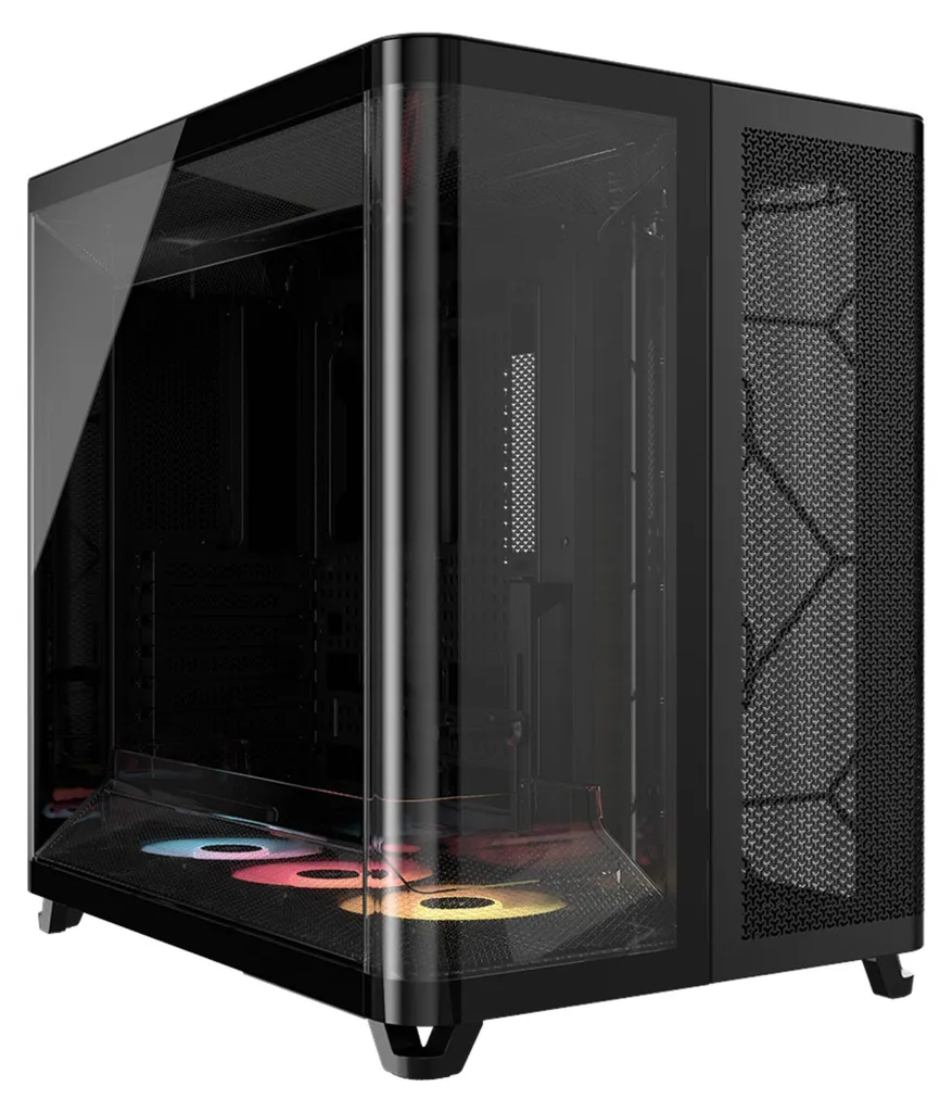 Corsair AIR 5400 Moyen Tour Airflow - PC Gaming ARGB Verre Noir