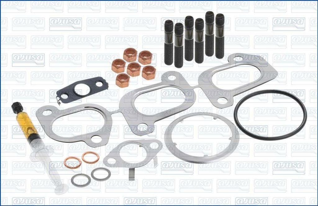 AJUSA JTC11946 Montagesatz Turbolader für VW Polo Schrägheck (6R1, 6C1) für AUDI A1 Sportback (8XA, 8XF) A1 Schrägheck (8X1, 8XK)