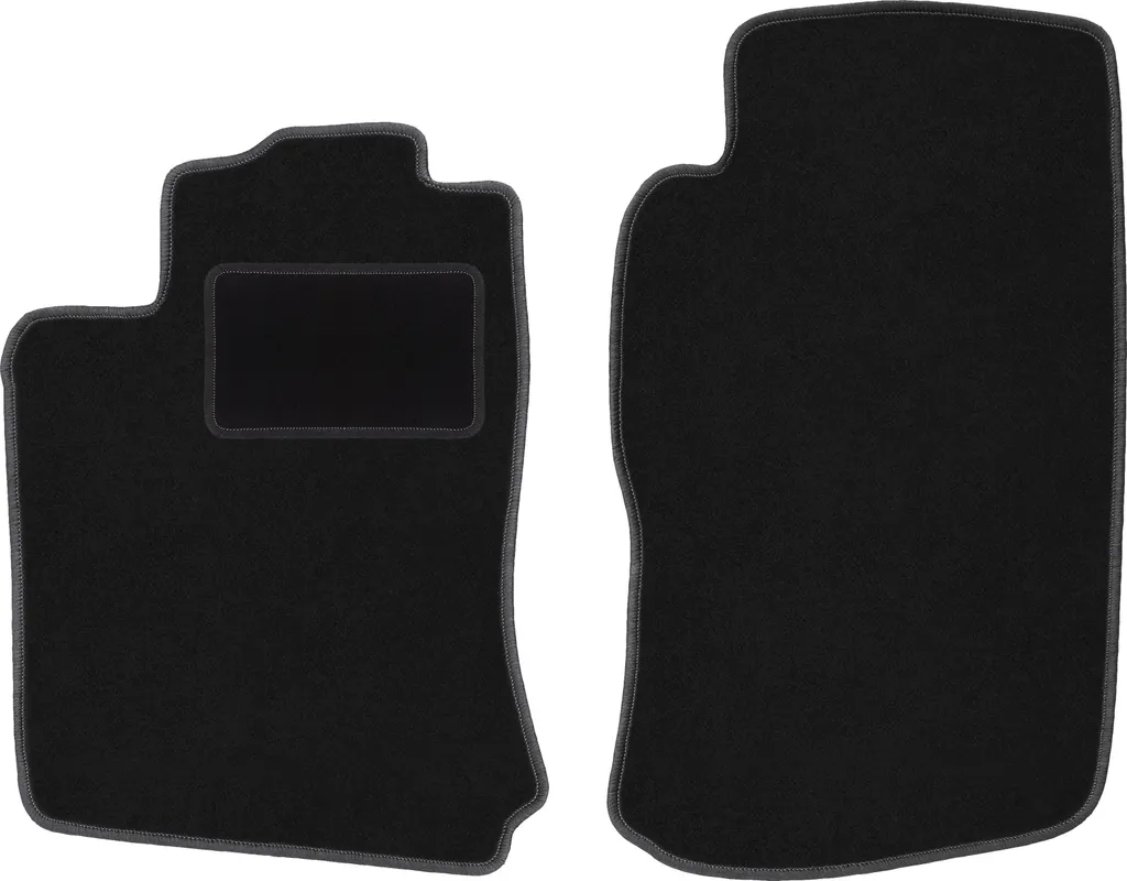 Wielganizator tappetini auto velours anteriori adatto per Opel Vectra B (1996-2001, hatchback, berlina, station wagon, liftback) neri, set 2 pz, con fissaggi