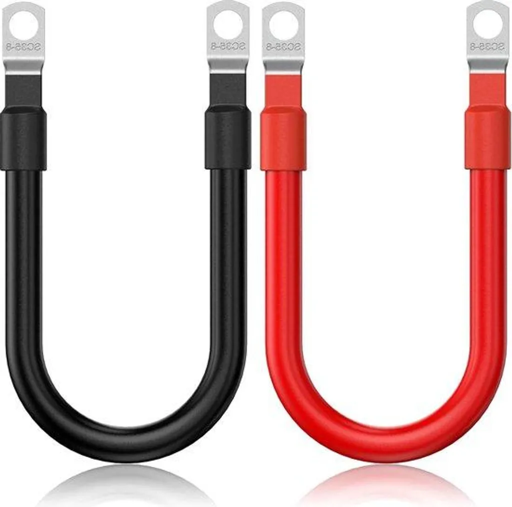 Câble batterie anti-perte d'énergie 33mm² cuivre 12V 30cm bleu marine