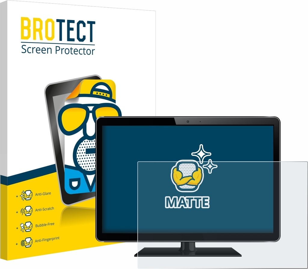 BROTECT Schutzfolie für Industrie-Monitore mit 38.1 cm (15 Zoll) Displays 305 x 228 mm Displayschutz Displayschutzfolie Folie Matt Entspiegelungsf...