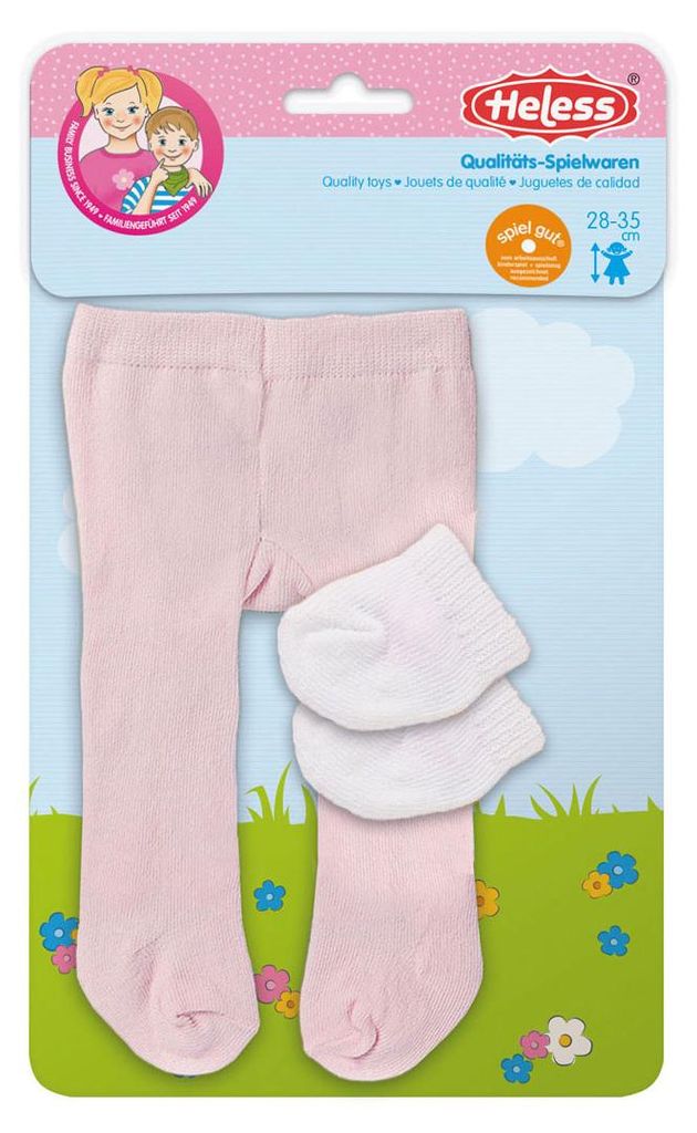 Heless Puppenstrumpfhose mit Socken - Pastellfarben Produktbild 