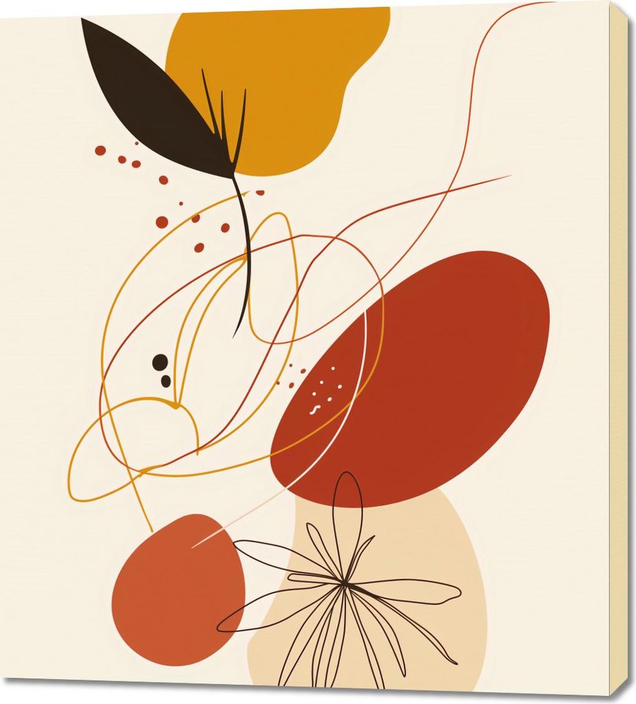 Bild 90x100cm Melodie der Bunten Herbstfarben