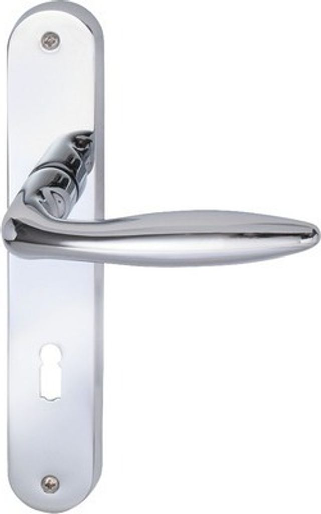 Langschildgarnitur Alison chrom/poliert BB für Zimmertüren