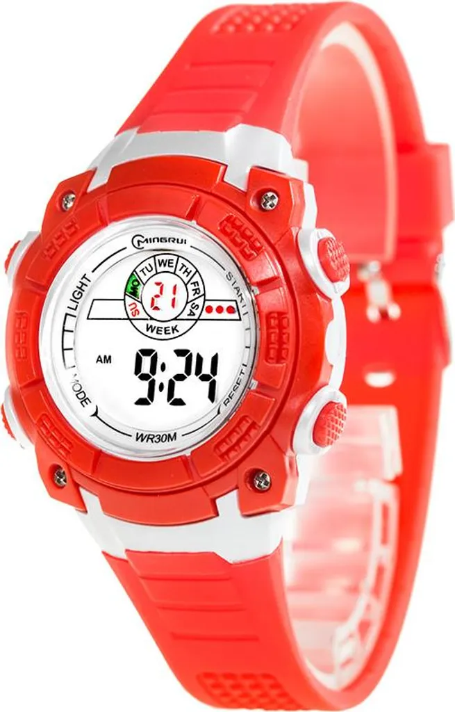 Montre de sport Mingrui 8017 antichoc avec affichage LED et alarme enfant