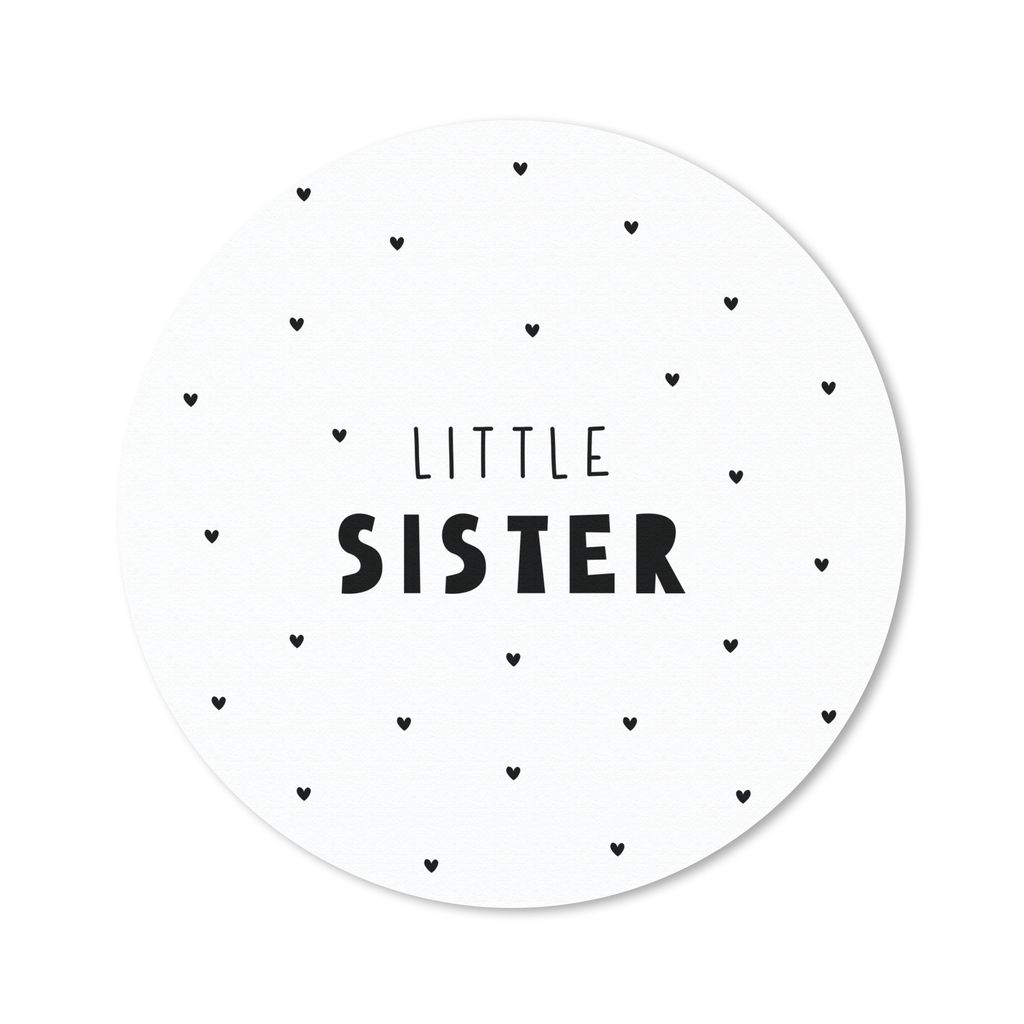 MuchoWow Mauspad Mousepad Mädchen - Kleine Schwester - Sprichwörter - Zitate 40x40 cm - Mousepads - Maus Mat - Pad - Mausunterlage - Schreibtis...