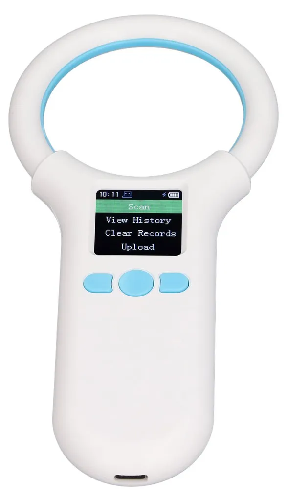 Lecteur puce animaux 134,2 kHz écran OLED scanner d'identification USB - 5