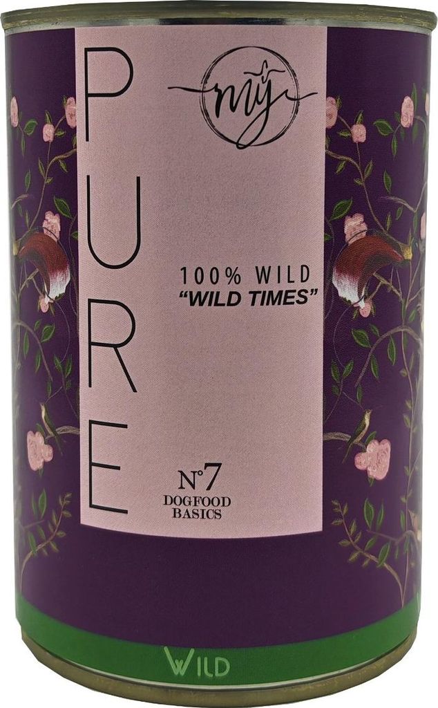 my Pure 100% Wild 400g Dose No.7 mÿ mit Muskelfleisch, Herz, Lunge, Leber / Nassfutter Hundefutter barf