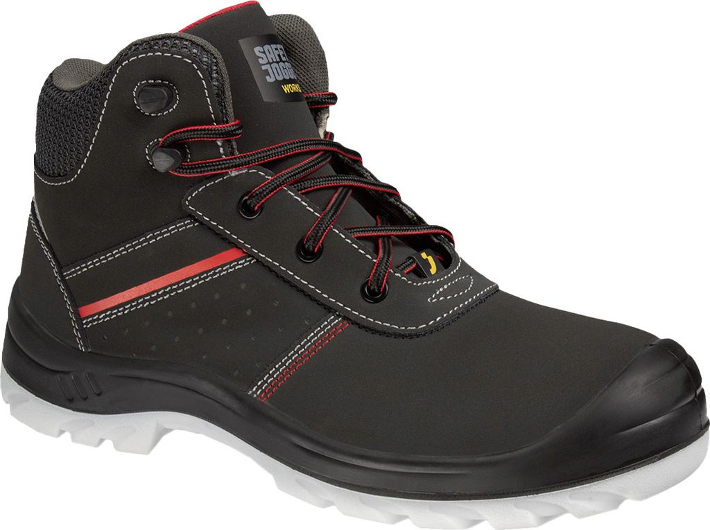 SafetyJogger Sicherheitsschuhe 8608000 Safety Jogger Montis grau/rot Größe