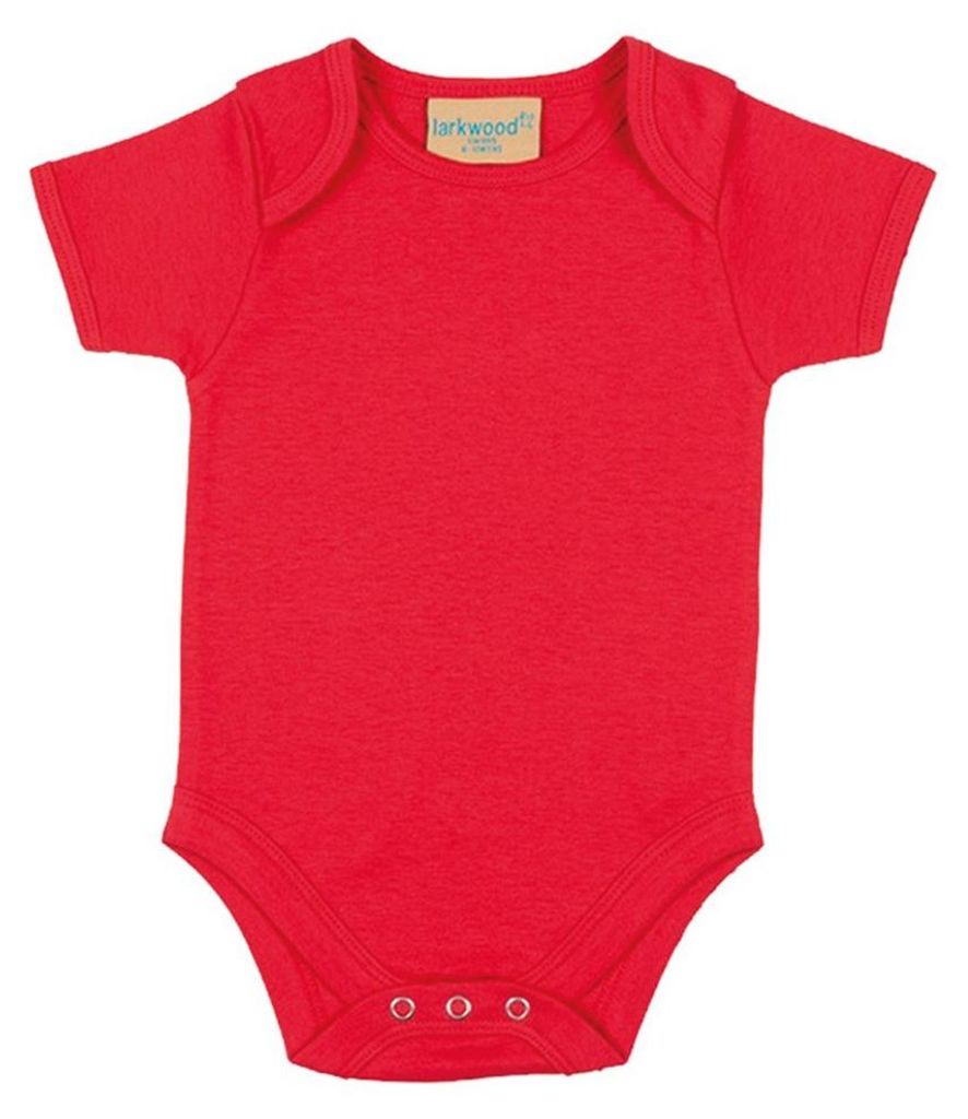 Larkwood - Bodysuit für Baby, kurzärmlig LT4800 (80) (Rot)