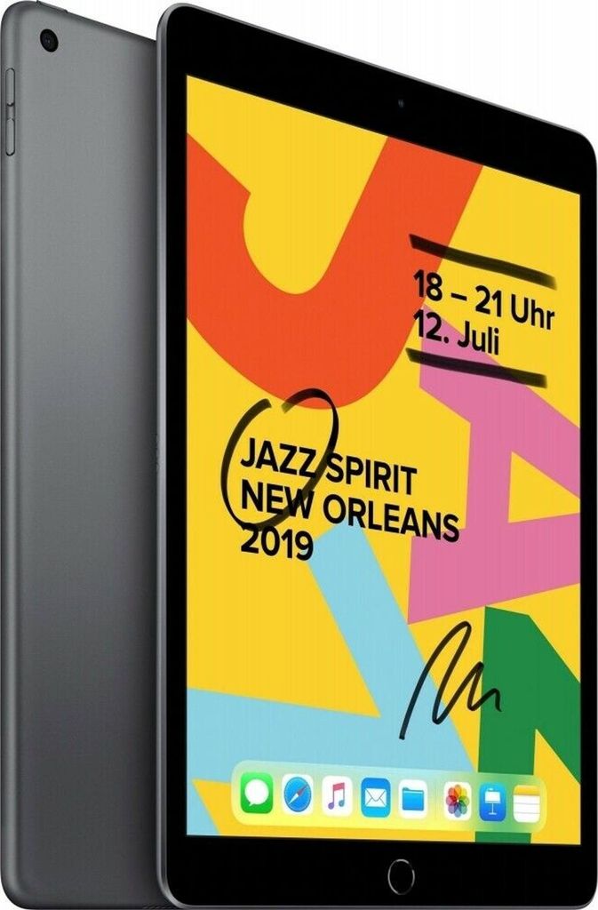 Apple iPad 7 2019 128GB Space Gray 10,2 Zoll Wi-Fi Cellular Produktbild 