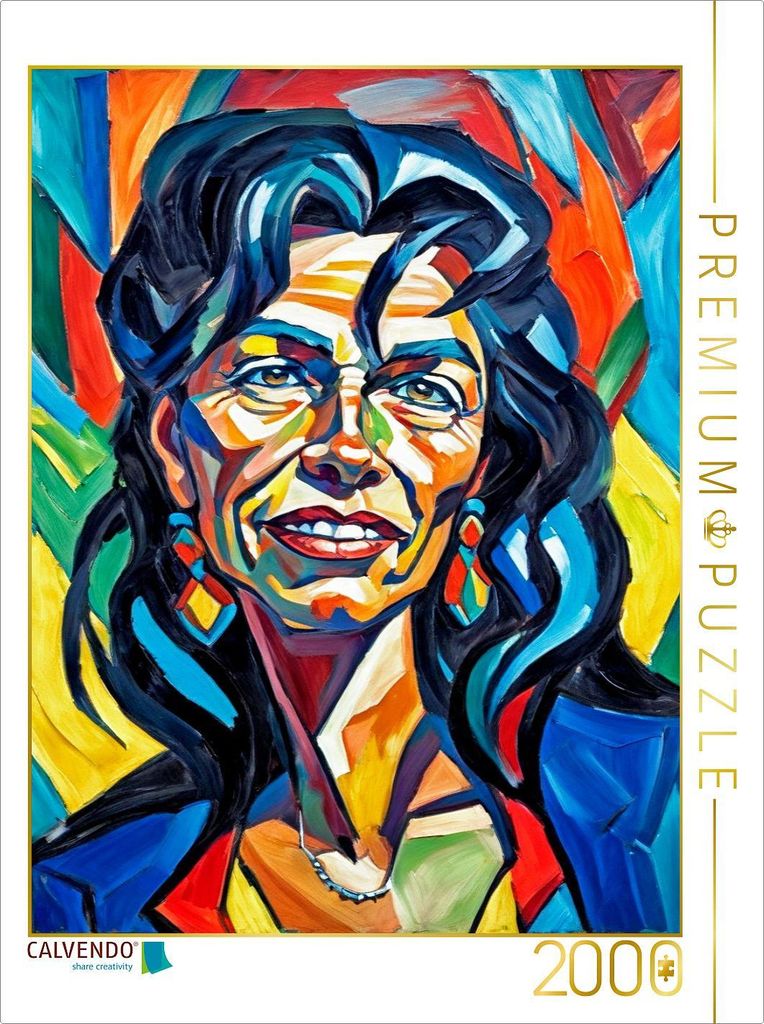 CALVENDO Puzzle Sonja im Stil von Ernst Ludwig Kirchner | 2000 Teile Lege-Größe 90x67cm Foto-Puzzle für glückliche Stunden