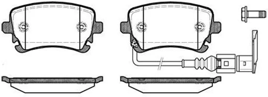 Plaquettes de frein arrière pour VW T5 et T6 idéal pour charge lourde