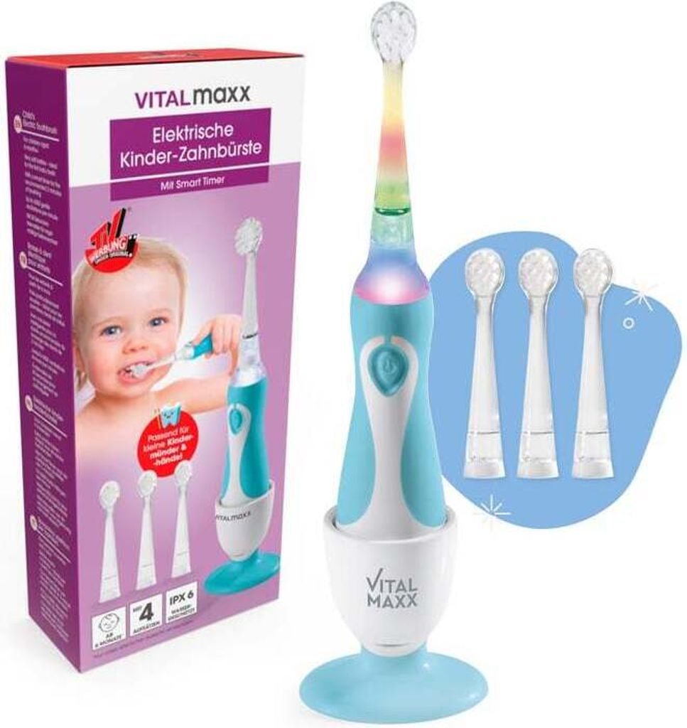 VITALmaxx Elektrische Kinder-Zahnbürste mit Smart Timer - Produktbild 1