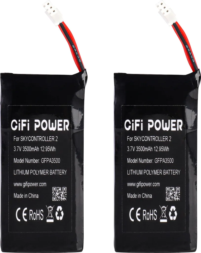 Réparez votre autonomie : 2 batteries 3,7V 3500mAh Parrot Skycontroller 2