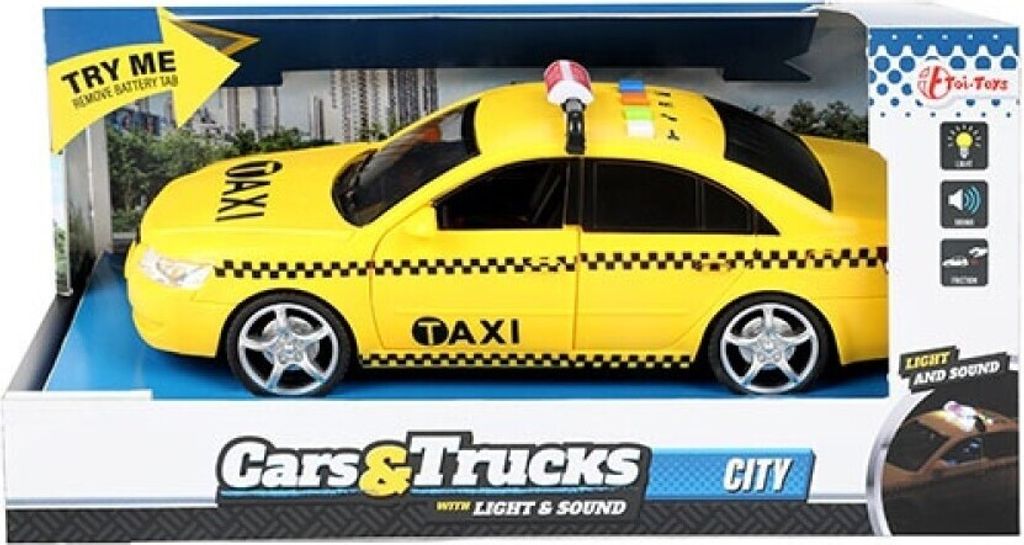 Toi-toys Auto als Taxi mit Rückzug Licht und Sound Produktbild 10