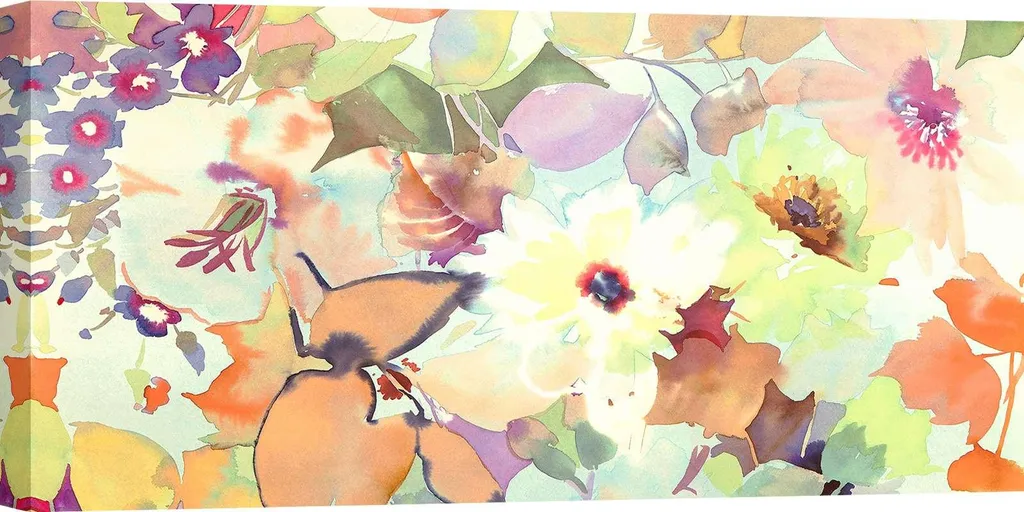 Aménager son salon avec le tableau floral 140x70 cm French Florilege I