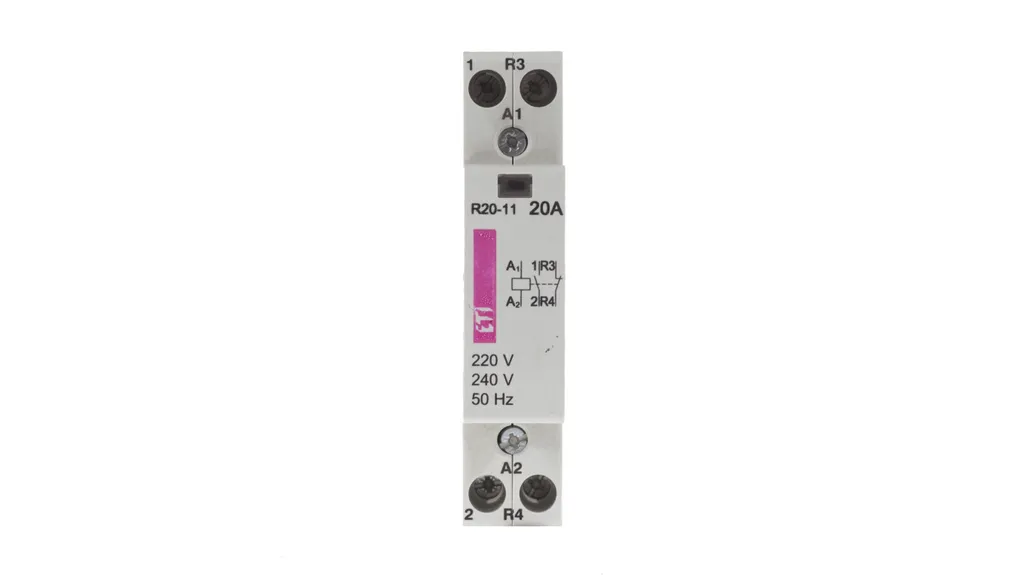 Contacteur 20A silencieux 1NO 1NC 230V AC R20-11 haute fiabilité
