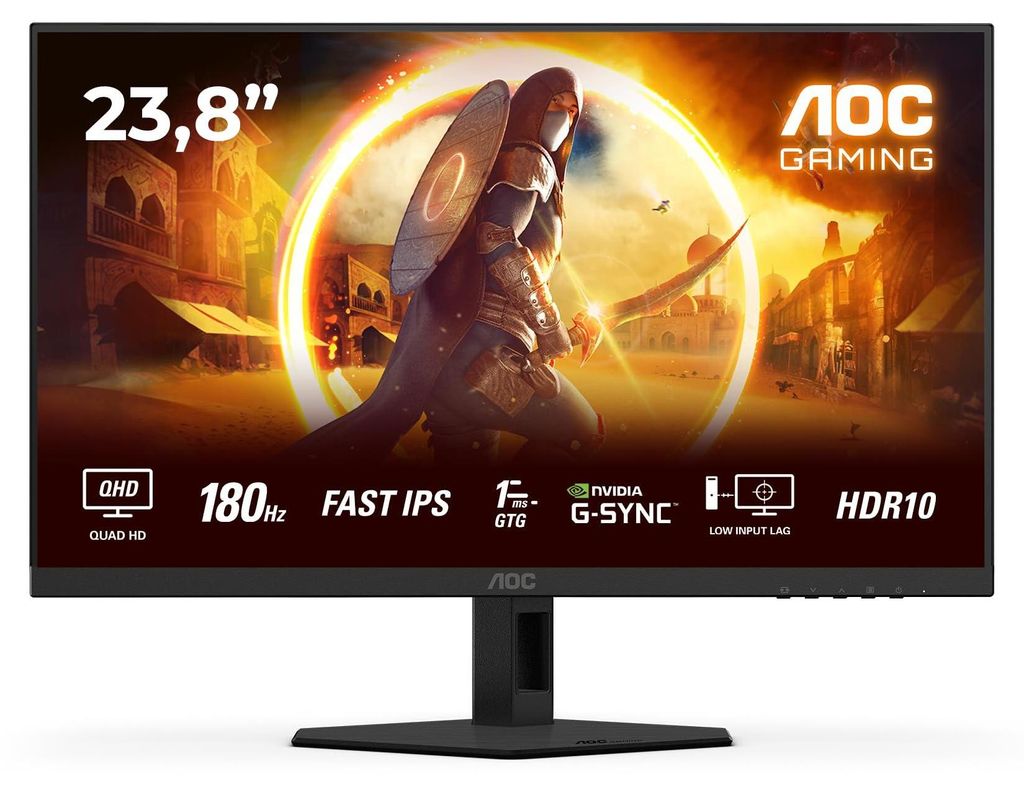 AOC Q24G4RE, Gaming-Monitor, (QHD, Fast-IPS, HDMI, DP, Produktbild 