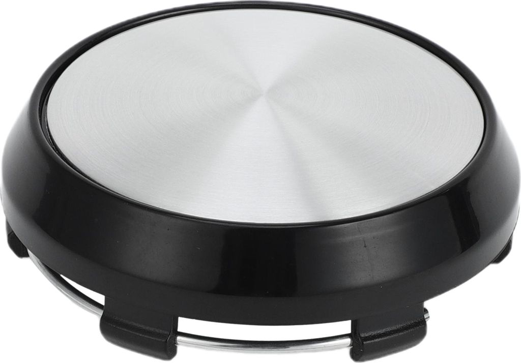 Radnabenkappen Radkappen Felgenzentrumskappen Schwarz 1 Stück OD: 68mm/2,68" Kunststoff für Toyota Corolla für Honda Fit mit Silberfarbenem Aufk...