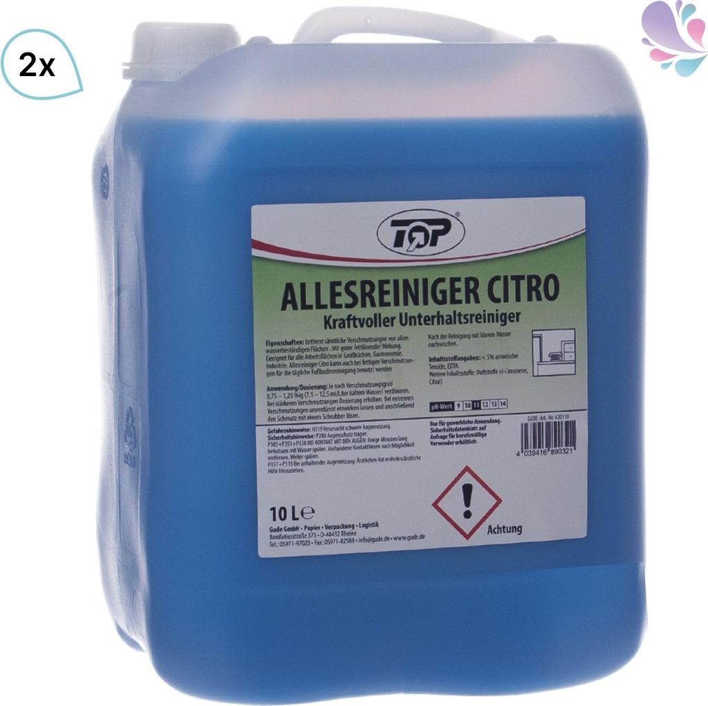 Allzweckreiniger Citro Pro Val, Allesreiniger, kraftvoller Unterhaltsreiniger, effektiv, flüssig, Kanister 20l