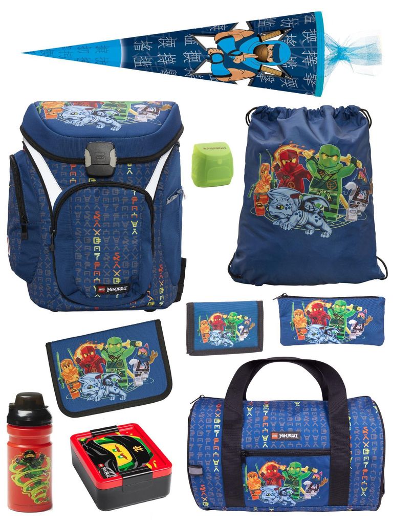 Lego Ninjago Schulranzen 1. Klasse in Blau Ninja Produktbild 
