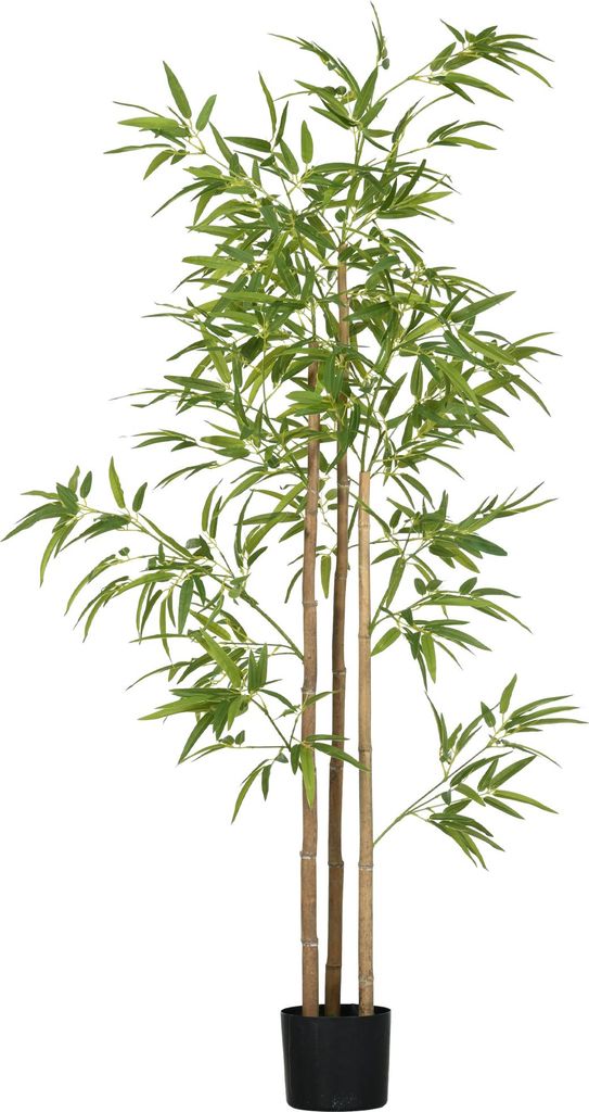 HOMCOM Künstliche Pflanzen, Kunst Bambus, 180 cm Produktbild 