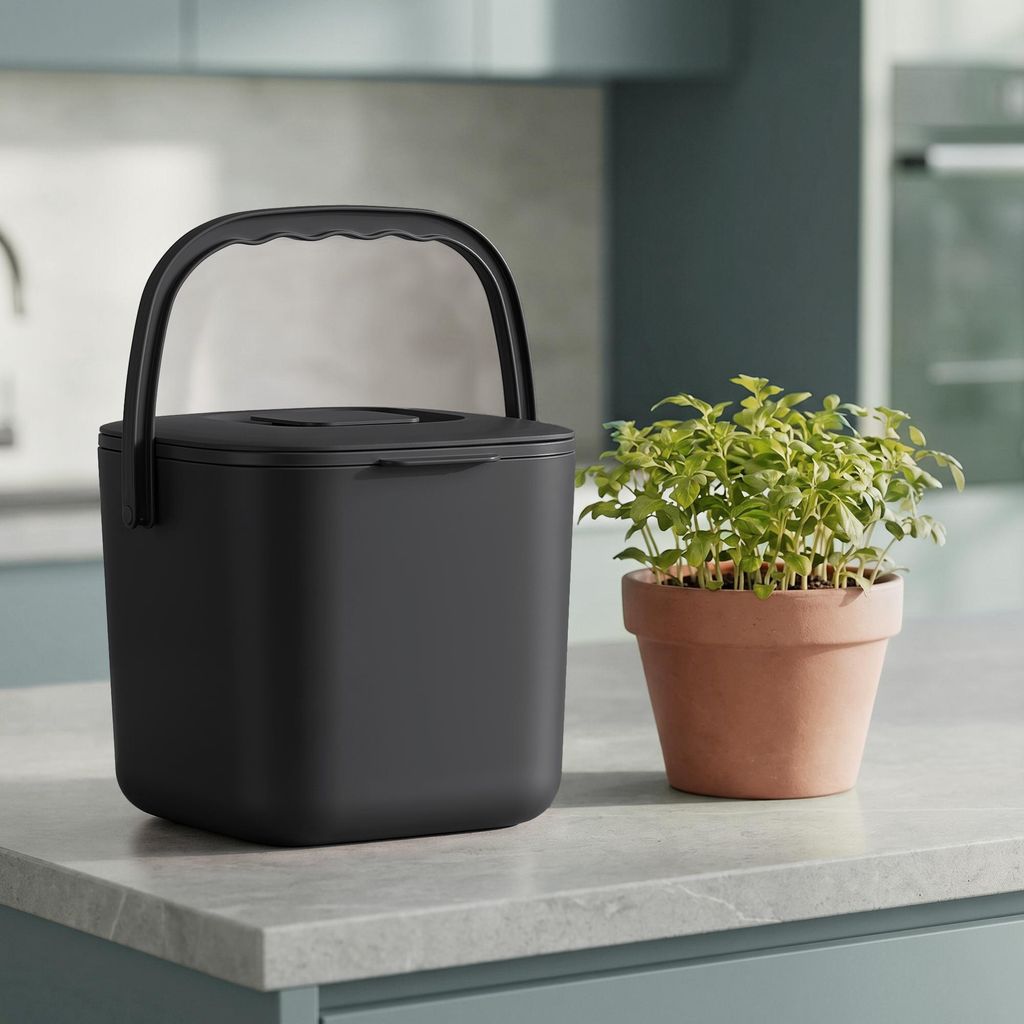 SONGMICS, kompostovací kbelík do kuchyně, odolný vůči Obrázek produktu 