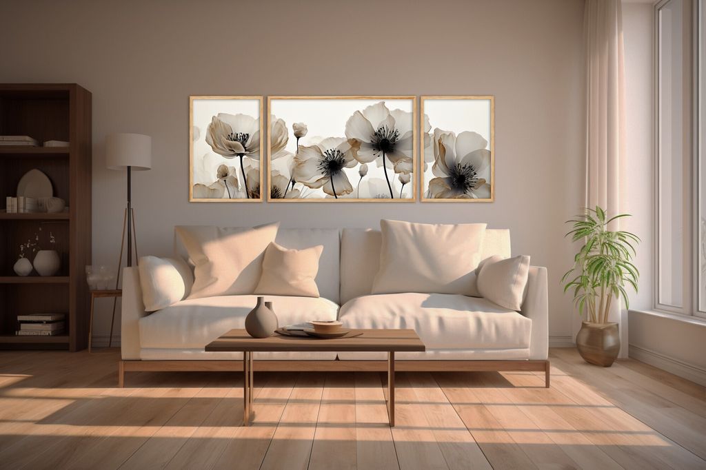 Wallity, Huhu305 - 50 x 140, Dekorativ gerahmtes Produktbild 