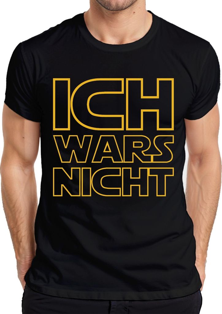 Ich wars nicht Sci Fi Geek Nerd Humor Geschenkidee Parodie Lustig Herren T-Shirt, Schwarz, 3XL