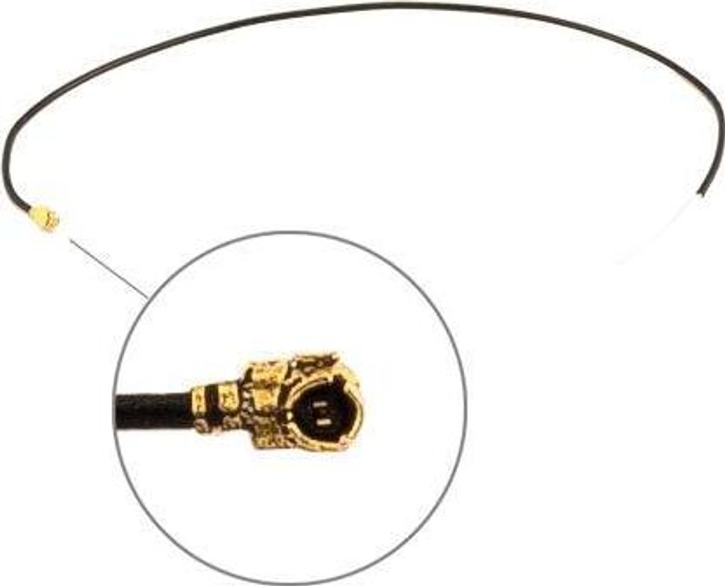 Pigtail U.FL-Stecker 1.13 mm Kabel 400mm, 30mm abisoliert