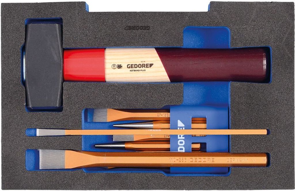 GEDORE 1100 CT1-350 Meißel-Sortiment in 1/2 L-BOXX 136 Modul, 2835932