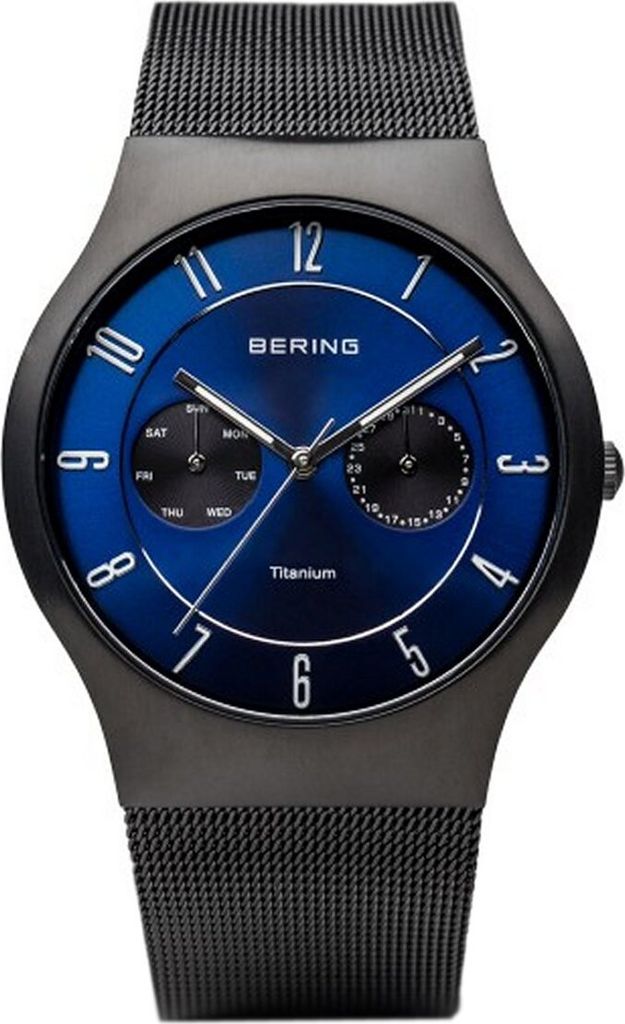 Bering Uhr - Classic Titan Herrenuhr Multifunktion mit Saphirglas -...