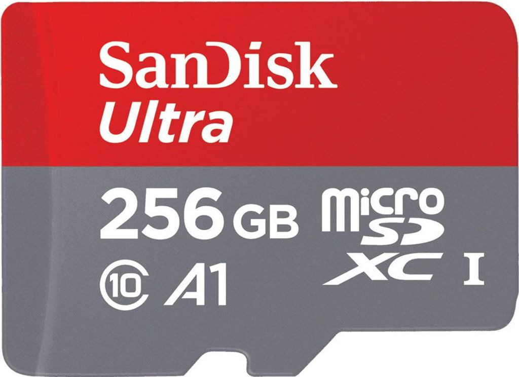 SD MicroSD Card 256GB SanDisk Ultra Class 10 inkl. Adapter Produktbild 