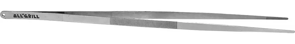 Allgrill pinzette in acciaio inox Pinzette per grigliate per alimenti piccoli e delicati 35 cm