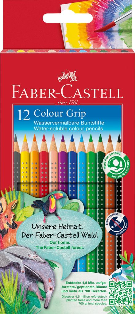 Crayon de couleur Faber-Castell Colour Grip, mine 3,3 mm, Image du produit 