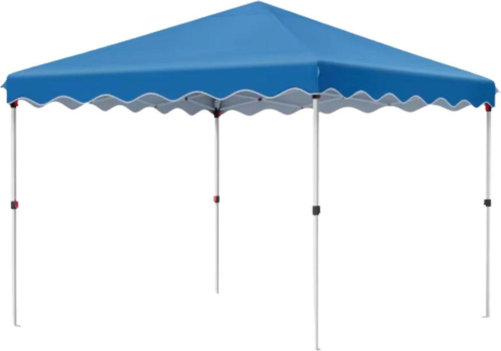 Gazebo – Pergola – Pavillon – Partyzelt – Strandzelt – Für Terrasse, Feier & Garten – 3x3m – Blau